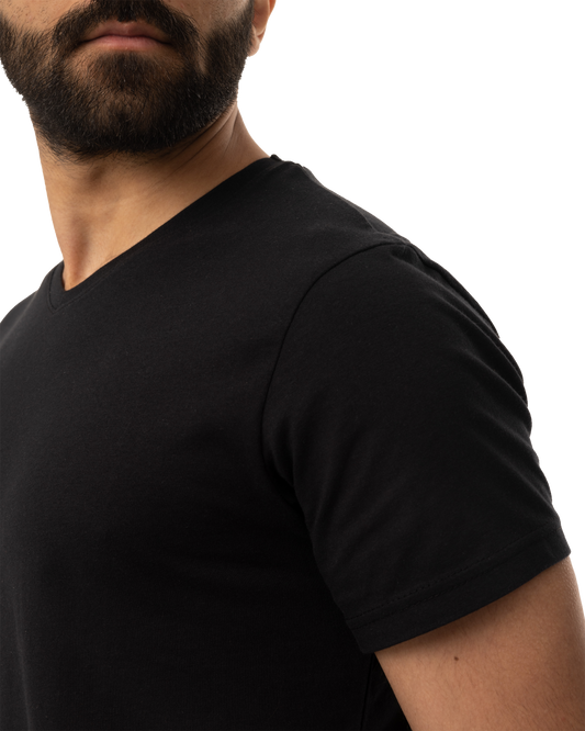 V-NECK BLACK